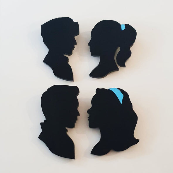 Riverdale Silhouette Brooches